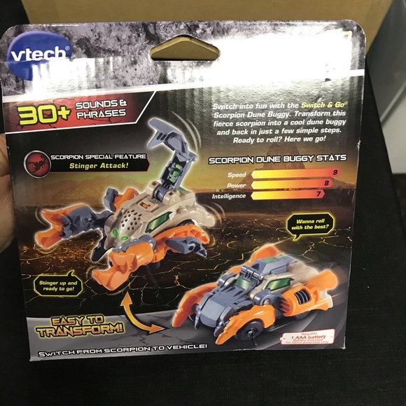 🆕 VTech Switch & Go Scorpion Dune Buggy ages 4+ - Picture 2 of 3